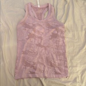 Athleta Pink Fitted Tank Top Racerback
